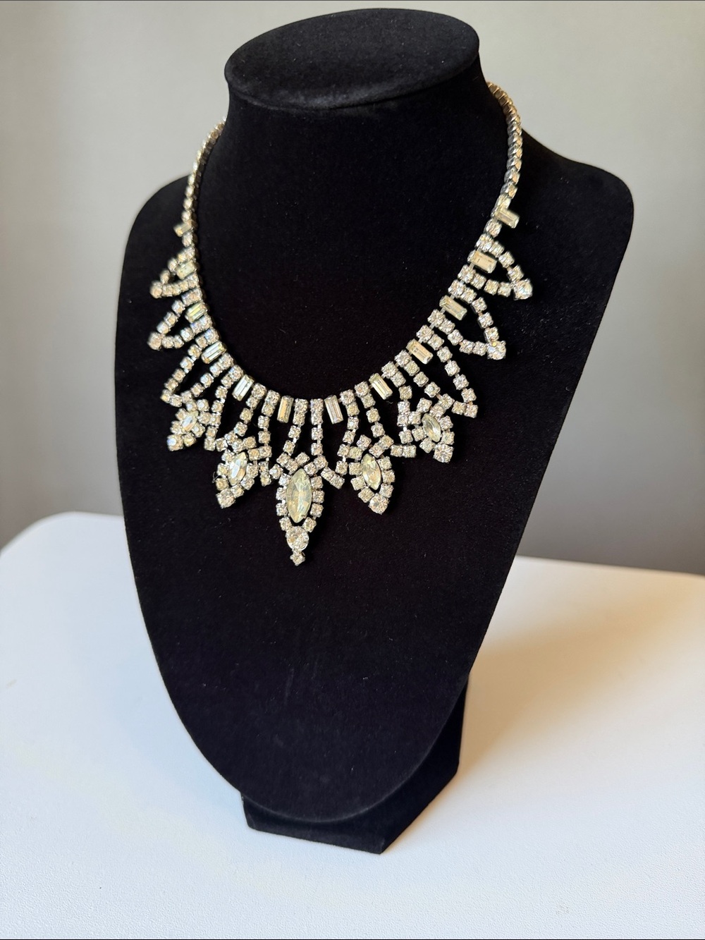 Statement Necklace Crystal Elegant Women Jewelry